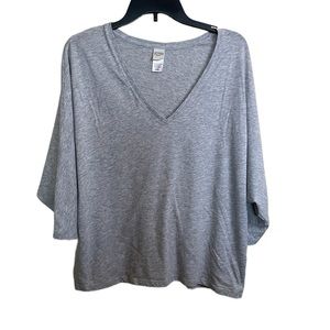 VICTORIA SECRET SPORT oversized tee grey size small